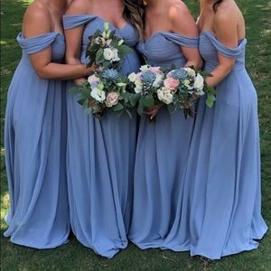 Azazie Dusty Blue Bridesmaids Dress